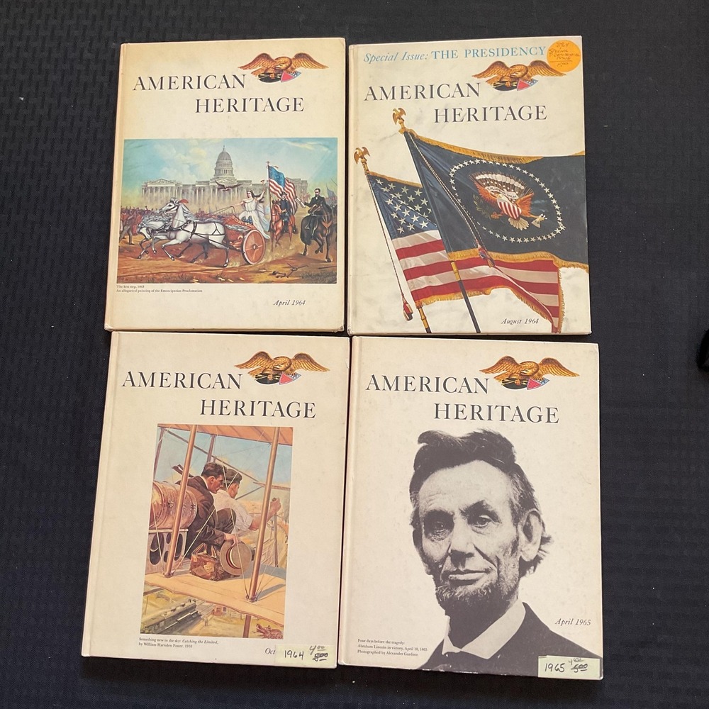 Vintage American Heritage Hardcover Lot of 4 Different‎ Issues Hardcover Lincoln